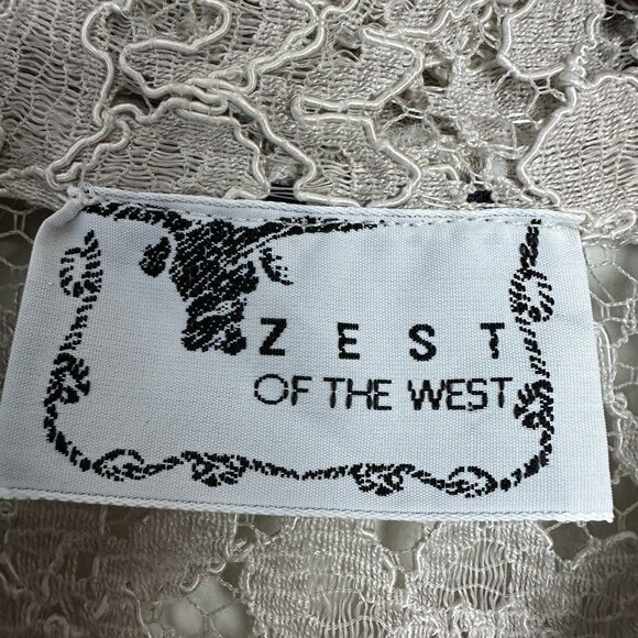 Y2K Lace Button Up Top Womens S Sheer Whimsigoth Fairy Cottage Western Country - Picture 3 of 10